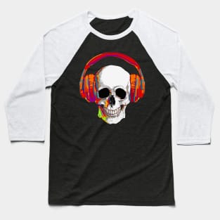 skull art, skull design music Baseball T-Shirt